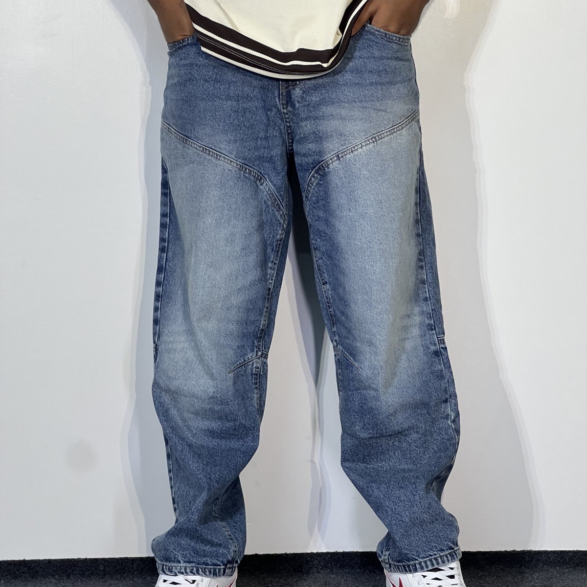 Zudio Loose Fit Light Blue Wash Jeans