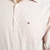 Tommy Blush Pink and White Pin Stripe Shirt